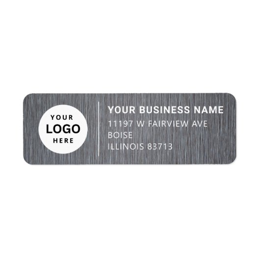 Adreslabel voor zakelijk rendement etiket (Voorkant)