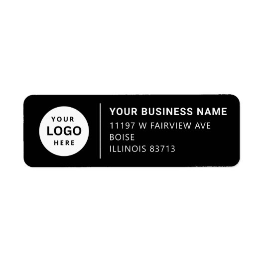 Adreslabel voor zakelijk rendement etiket (Voorkant)