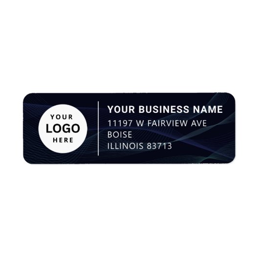 Adreslabel voor zakelijk rendement etiket (Voorkant)