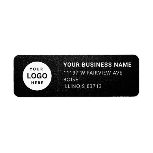 Adreslabel voor zakelijk rendement etiket (Voorkant)