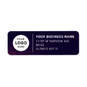 Adreslabel voor zakelijk rendement etiket (Voorkant)