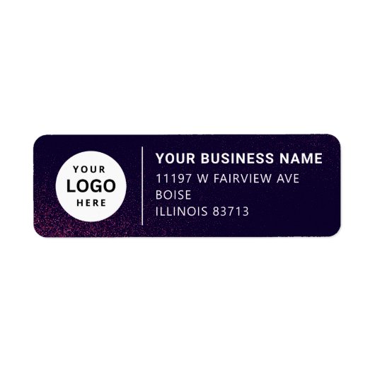 Adreslabel voor zakelijk rendement etiket (Voorkant)