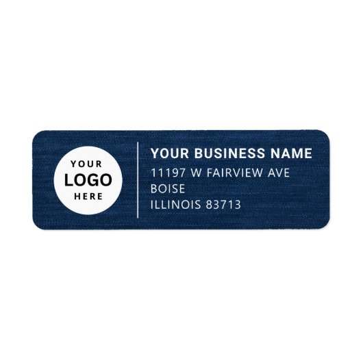 Adreslabel voor zakelijk rendement etiket (Voorkant)