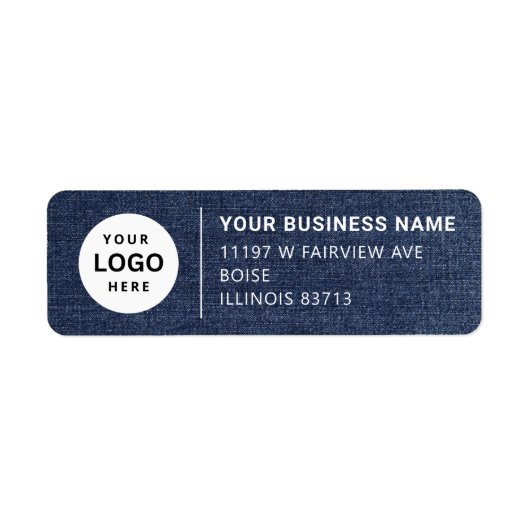 Adreslabel voor zakelijk rendement etiket (Voorkant)