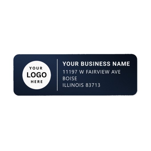 Adreslabel voor zakelijk rendement etiket (Voorkant)