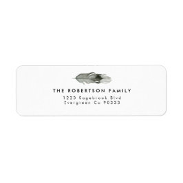 Adreslabel Waterverf veer Etiket