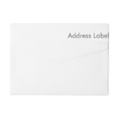 Adreslabels (Achterkant)