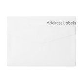 Adreslabels (Achterkant)