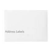 Adreslabels Adreslabel Wikkel (Voorkant)