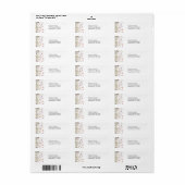 Adreslabels, bloem bloemige adresstickers etiket (Full Sheet)