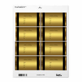 Adreslabels Elegant Goud Etiket (Full Sheet)