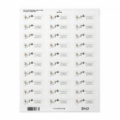 Adreslabels Katten Zwarte poten Etiket (Full Sheet)