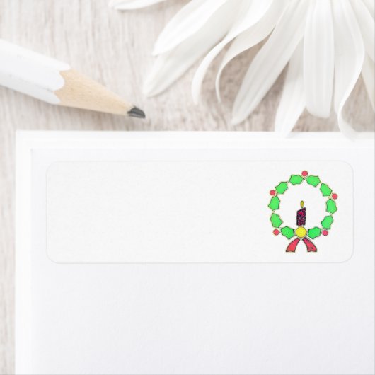 ADRESLABELS KERST KUNST EN DESIGN ETIKET (Insitu)