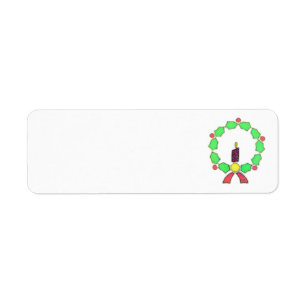 ADRESLABELS KERST KUNST EN DESIGN ETIKET