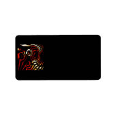 Adreslabels met Abstracte Kunst Etiket (Voorkant)