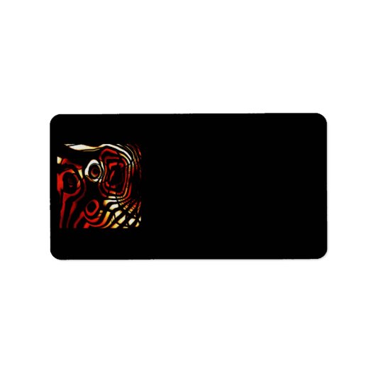 Adreslabels met Abstracte Kunst Etiket (Voorkant)