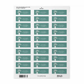 Adreslabels met Baby's Breath in Metsen Pot Rustie Etiket (Full Sheet)