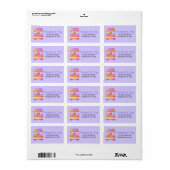 Adreslabels met malse geesten etiket (Full Sheet)