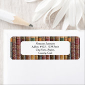 Adreslabels voor bibliophiles (oude boekruggen) etiket (Insitu)