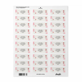 Adreslabels voor "Coquelicots" Etiket