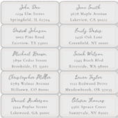 Adreslabels voor individueel gebruik sticker (Voorkant)