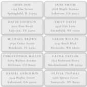 Adreslabels voor individueel gebruik sticker (Voorkant)