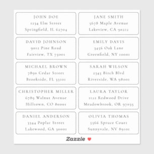 Adreslabels voor individueel gebruik sticker