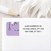 Adreslabels voor verpleegkundigen etiket (Insitu)