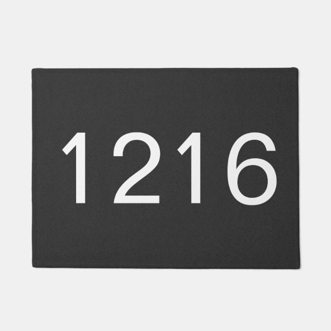 Adresnummers Huis Deurmat (Voorkant)