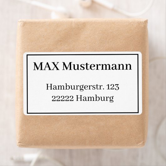 Adressaufkleber Vorlage Etiket (Insitu)