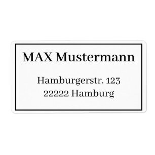 Adressaufkleber Vorlage Etiket