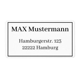 Adressaufkleber Vorlage Etiket