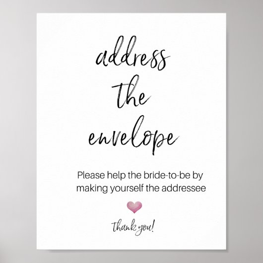 ADRESSEER DE ENVELOPE VOOR BRUIIDSREGENWENS poster (Voorkant)