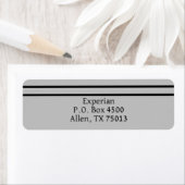 Adressen van kredietbureaus etiket (Insitu)