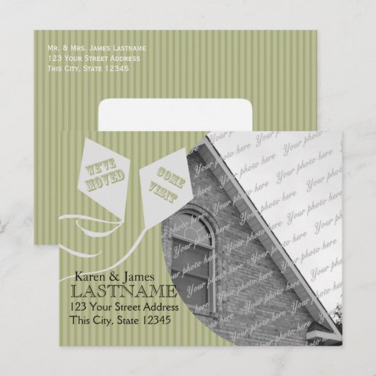 Adressites wijzigen met foto aankondigingskaart (Voorkant / Achterkant)