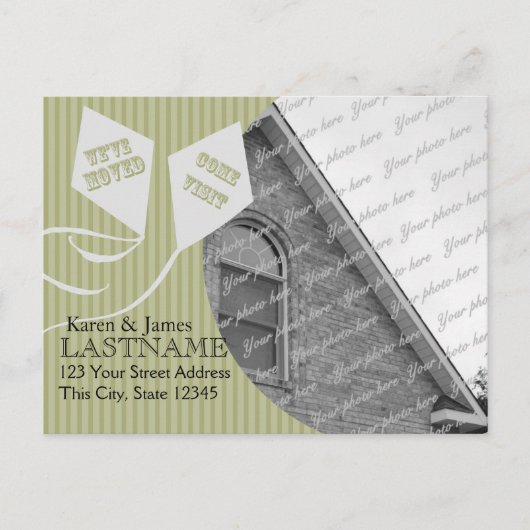 Adressites wijzigen met foto aankondigingskaart (Voorkant)