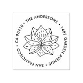 Adresstempel, aangepaste adresstempel, sappig rubberstempel (Afrduk)