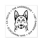 Adresstempel, Duitse herdershond adresstempel Zelfinktende Stempel (Design)