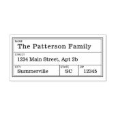  adresstempel Postadres retour Rubberstempel (Afrduk)