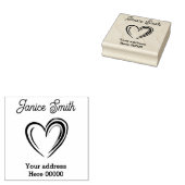 Adresstempel Rubberstempel (Gestempeld)