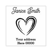 Adresstempel Rubberstempel (Afrduk)