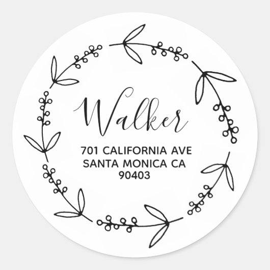 adresterugkeer ronde sticker (Voorkant)