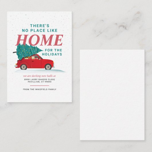 Adreswijziging Aankondiging kerstverhuizing (Voorkant / Achterkant)