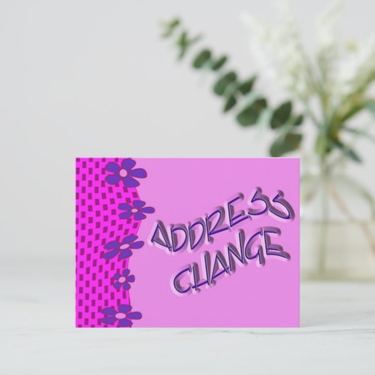 adreswijziging aankondigingskaart (Staand voorkant)