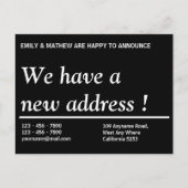 Adreswijziging | Adres wijzigen | Nieuw adres Aankondigingskaart (Voorkant)