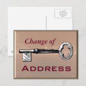 Adreswijziging - ansichtkaart aankondigingskaart (Voorkant / Achterkant)