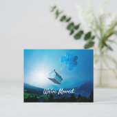 Adreswijziging Balloon House Post Kaart (Staand voorkant)