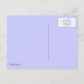 Adreswijziging blauw met paarse stippen aankondigingskaart (Achterkant)