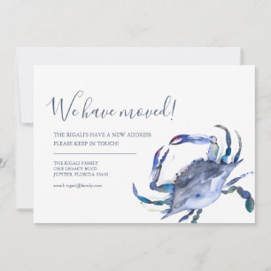 Adreswijziging Blue Crab Bewegende Aankondiging