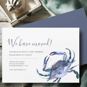 Adreswijziging Blue Crab Bewegende Aankondiging